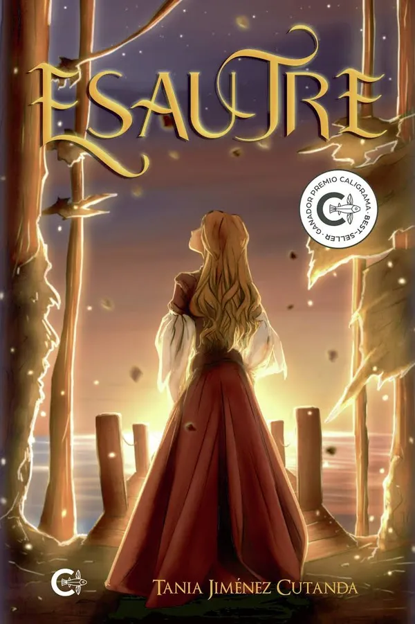 Portada de Esautre, de Tania Jiménez Cutanda, con el sello del Premio Caligrama Best-Seller